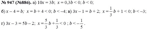 Ответ к задаче № 947 (886) - Макарычев Ю.Н., Миндюк Н.Г., Нешков К.И., гдз по алгебре 8 класс